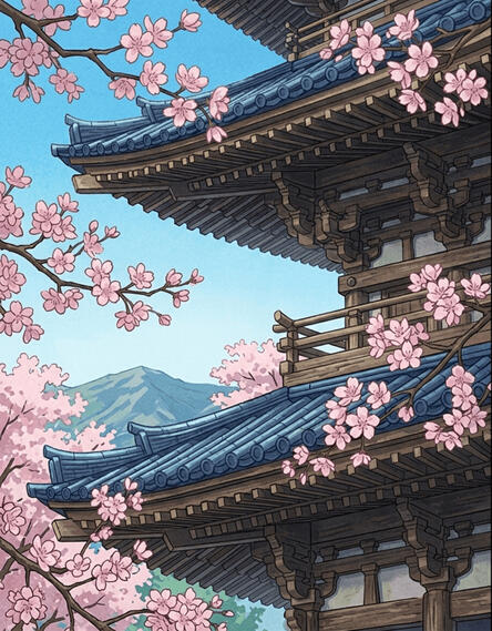 Cherry Blossom Pagoda